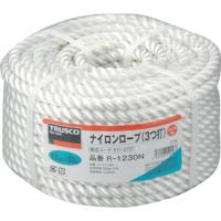 ■TRUSCO ナイロンロープ 3つ打 線径12mmX長さ30m R1230N(5112737) | ファーストWORKヤフー店