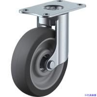 ■ユーエイ プレート式 自在 キャスター エラストマー 車輪径75mm  SILENTタイプ EF型 取付寸法56×28 EF75ELSB(8093570) | ファーストWORKヤフー店