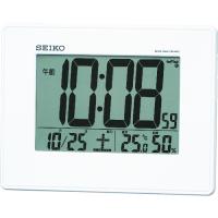 ■SEIKO 温湿度計付き掛置兼用電波時計 SQ770W(8202567) | ファーストWORKヤフー店