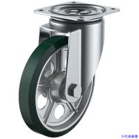 ■ユーエイ プレート式 自在 キャスター ウレタン 車輪径250mm  Jタイプ J型 取付寸法125×125 AUJ250(8580570) | ファーストWORKヤフー店