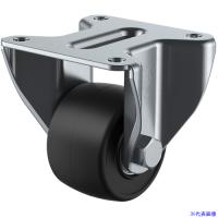 ■ユーエイ プレート式 固定 低床キャスター 強化ナイロン 車輪径75mm  Hタイプ UHR型 取付寸法78×78 UHR75GFB(8580577) | ファーストWORKヤフー店