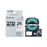 キングジム  テプラPROテープ白ラベル 24MM 黒文字 SS24K ラベルライター 互換 テープカートリッジ TEPRA 24mm カートリッジ 【在庫有り】 | ファーストWORKヤフー店