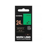 カシオ(CASIO）  ネ-ムランドテープ24MM 緑 XR-24GN | ファーストWORKヤフー店