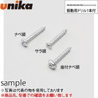 ユニカ(unika)　コンクリートビス　ノンプラビス　PW-432B-S『入数：125本』　シルバーメッキ　ドリル1本付　座付　4×32mm | ファーストWORKヤフー店