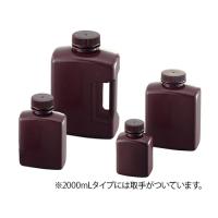 アズワン(AS ONE) 角型瓶(HDPE製) 褐色 125mL 583420 1本 | ファーストヤフー店