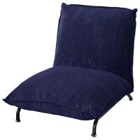 東谷  フロアローソファ コーデュロイが可愛い ゆったりサイズの座椅子 ネイビー  RKC-436NV | ファーストヤフー店
