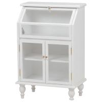 萩原 ガラスキャビネット アンティークホワイト RCC-1788AW [2101335100] | ファーストヤフー店