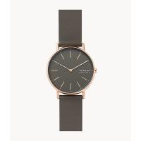 スカーゲン(SKAGEN) SIGNATUR チャコールレザーウォッチ SKW2794 | ファーストヤフー店