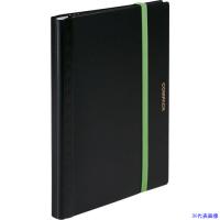 ■KING JIM 二つ折りクリア−ファイルコンパック A4二つ折り 黒 10ポケット 5894HBK(1025852) | ファーストヤフー店