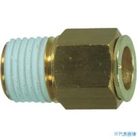 ■チヨダ 冷却水配管用タッチコネクターフジVタイプメイルコネクター(金属) 8mm・R1/4 802MV(1297182) | ファーストヤフー店