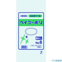 ■HEIKO ポリ規格袋 ヘイコーポリ 03 No.6 紐なし 100枚入り 006610601(1491059) | ファーストヤフー店