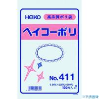 ■HEIKO ポリ規格袋 ヘイコーポリ No.411 紐なし 100枚入り 006618100(1491169) | ファーストヤフー店