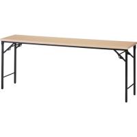 ■TRUSCO 折りたたみ会議テーブル 1800X450XH700 棚板なし ナチュラル TST1845C(2555347) | ファーストヤフー店