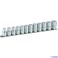 ■TONE ソケットセット(12角・ホルダー付) 12pcs 差込角12.7mm HD412(3964434) | ファーストヤフー店