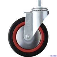 ■ハンマー ねじ込み旋回式ゴム車輪(ナイロンホイール・ボールベアリング)125mm M12 4200MARB125(8142721) | ファーストヤフー店