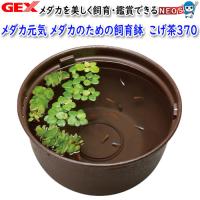 GEX　メダカ元気　メダカのための飼育鉢　こげ茶370 | 熱帯魚通販のネオス