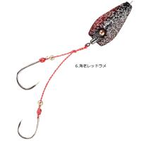 ハヤブサ 無双真鯛 貫撃遊動テンヤ 10号 #6.海老レッドラメ SE105 / タイテンヤ 一つテンヤ 仕掛け 釣具 メール便可 (+5) | 釣人館ますだヤフー店