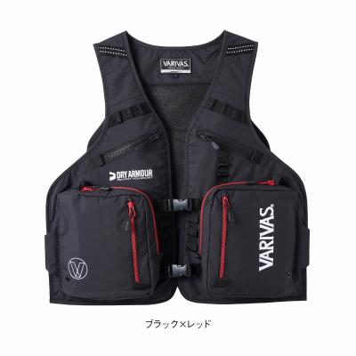 VARIVAS フィッシングベスト M ブラック VARIVAS 釣り フィッシングベスト（サイズ（S/M/L）：M