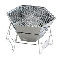 キャプテンスタッグ ヘキサ ステンレス ファイアグリル M-6500 たき火 七輪 キャンプ 大型便A 爆買 | フィッシングマックス