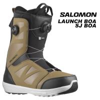 SALOMON サロモン スノーボード ブーツ LAUNCH BOA SJ SEPIA TINT Sepia Tint/Black/White 23-24 モデル | F.JANCK Yahoo!店