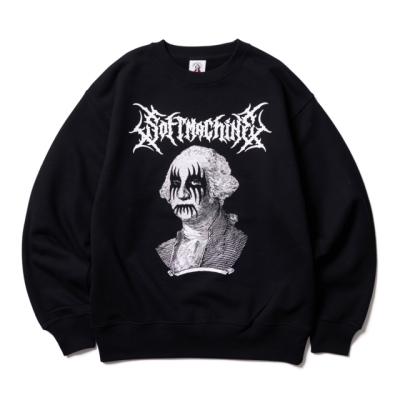 SOFT MACHINE◆Tatoo ハウリング スウェット トレーナー 黒 L SOFT MACHINE◇Tatoo ハウリング スウェット トレーナー 黒 L