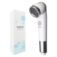 シャワーヘッド espiral ナノバブル MB-004 マホロバーニーズ ウルトラナノバブル 浄水 脱塩素 カルキ除去 美容 髪保湿 ホワイト/シルバー MB-004 ◆宅 | 風見鶏