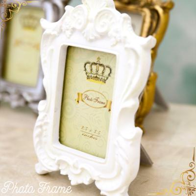 ♣️新品　ロココ　アンティーク調　フォトフレーム　シェルウェーブ　ホワイト ♣️新品ロココアンティーク調フォトフレームシェルウェーブホワイト