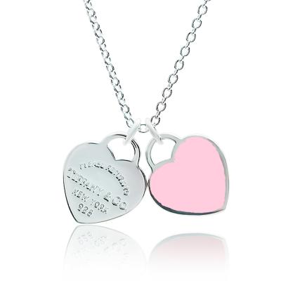 ティファニー tiffany オープンハート ピンクサファイア ネックレスの