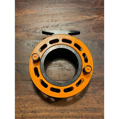 M-2 フライリール オレンジ 楽天市場】両軸リール 釣り オレンジ×ブラック フィッシング ファイン