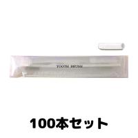 業務用 使い捨て歯ブラシ セット ハミガキ粉チューブ3g付き 100本入り | クレシタマート