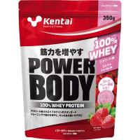 ケンタイ パワーボディ 100%ホエイプロテイン ストロベリー風味 350g 健康体力研究所 KTK-K0146 | フットボールパーク Yahoo!店
