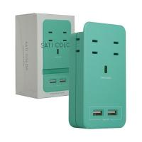 ファーゴ SATI COLOR電源タップ AC4個口+USB2ポート ライトブルー CT221LB 1個 | 埼玉まごころ通販センター