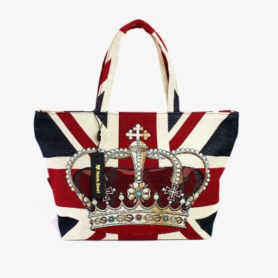 【美品】 Think Bee! トルキーレース ジャガード織り ボストンバッグ 美品】 Think Bee! トルキーレース ジャガード織り ボストンバッグ