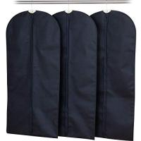 アストロ 洋服カバー 3枚 黒 厚手不織布 ファスナー付き 底までカバー 605-29 | FREE-Store