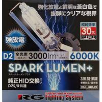 レーシング ギア (RACING GEAR) 純正交換HIDバルブ SPARK LUMEN+ D2S/D2R共用 6000K RGH-RB660 | FREE-Store