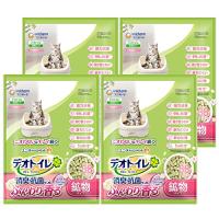 デオトイレ 猫用 サンド 香る消臭 抗菌サンド ホワイトフローラル 3.8L×4個 おしっこ ペット用品 ユニチャーム ケース販売 | FREE-Store