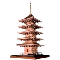 ウッディジョー 1/75 瑠璃光寺 五重塔 木製模型 組立キット | FREE-Store