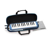 SUZUKI スズキ 鍵盤ハーモニカ メロディオン アルト 32鍵 ブルー FA-32B 軽量本体 通学に優しいセミハードケース | FREE-Store
