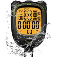dretec(ドリテック) 防水(IPX7)&amp;バックライト付ストップウォッチ 0.01秒単位で計測 ラップ/スプリット機能 勉強 スポーツ 10 | FREE-Store