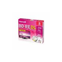 maxell 録画用 BD-RE DL 標準260分 2倍速 ワイドプリンタブルホワイト 5枚パック BEV50WPE.5S | FREE-Store