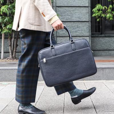 美品 CIMABUE ビジネスバッグ ショルダーストラップ 大容量 金金具 d8167_1.jpg