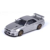 予約 IN64-R34VS-SIL INNO イノモデル 1/64 日産 Nissan スカイライン GT-R (R34) V-Spec II シルバー | ブーストギア ヤフー店