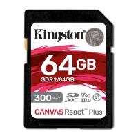 SDカード SDXCカード キングストン 64GB Canvas React Plus SDR2/ 最大300MB/s UHS-II V90 4K 8K | DIYインテリアの店friendlymoon