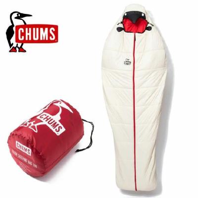 CHUMS フード付き寝袋 赤収納袋付き　2個セット Amazon.co.jp: チャムス(CHUMS) 寝袋 スリーピングバッグ