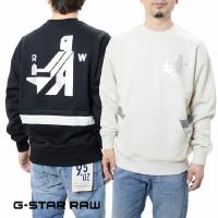 ジースター ロウ スウェットシャツ ハンマーロウスウェット G-STAR RAW D19187-A613 長袖メンズ シンプル ロゴ | Friends Yahoo店