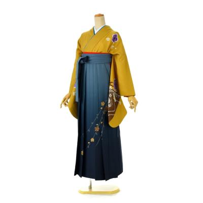 変わり絽　色無地　からし色　イエロー　流水　正絹　帯プレゼント☆ 変わり絽 色無地 からし色 イエロー 流水 正絹 帯プレゼント