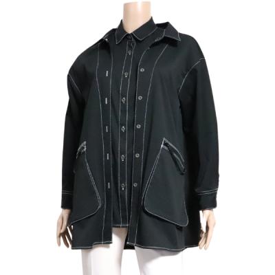 【美品】M.&KYOKO エムアンドキョウコ　ロングコート ブルー系 中古・古着通販】M.&KYOKO (エムアンドキョウコ) リバーシブル