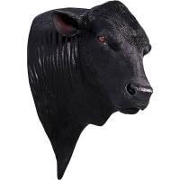 アンガス牛の頭部 FRPアニマルオブジェ 即納可 | 日本最大級のFRP造形物オブジェ専門店カルナ