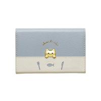 カードケース 名刺 入れ ホルダー 猫 魚 デザイン おしゃれ かわいい 女性 レディース sakana to neko 名刺入れ ブルー | 通販奉行