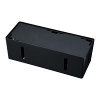 サンワサプライ ケーブル＆タップ収納ボックス Lサイズ ブラック CB-BOXP3BKN2 | comoVERY